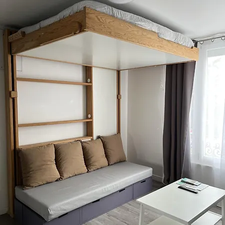 Le Cosy Jean Jaures - Double Bed - Free Parking Apartmán